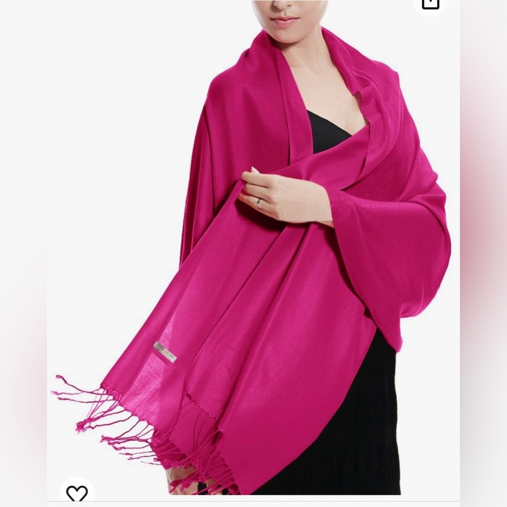Pink 100% rayon shawl / wrap